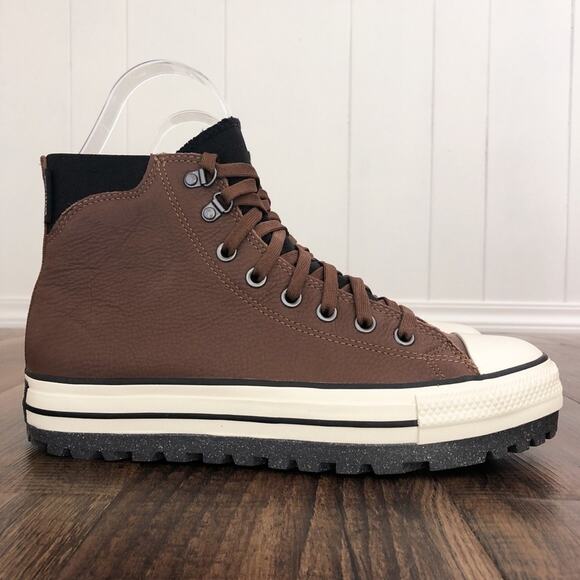 Converse Chuck Taylor All Star City Trek Waterproof Boot Men Size 10 Brown Black - Picture 3 of 14
